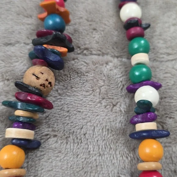 Variety Jewelry Bundle(6) Necklace Bracelets Earring Wooden Jute Stylish GUC - Picture 15 of 15